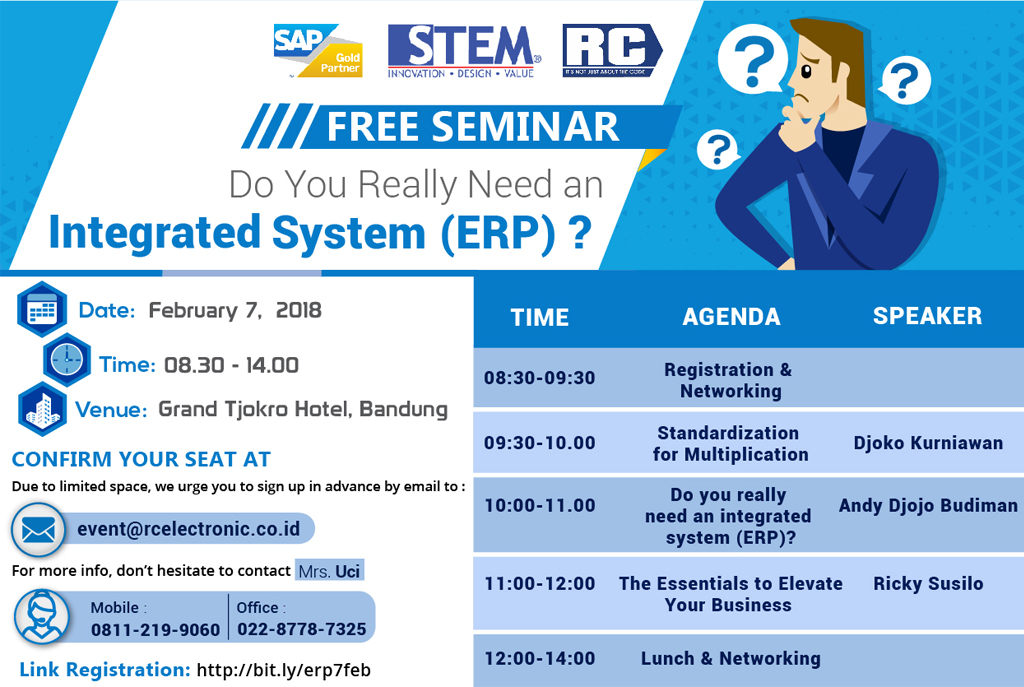 STEM FREE Seminar - Do You Really Need an Integrated System (ERP)