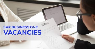 sap business one vacancies