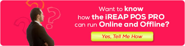 want to know how the ireap pos pro can run online and offline?