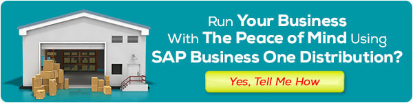 sap business one distribution