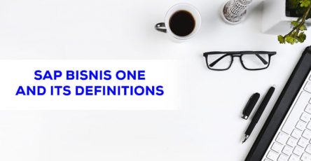 sap bisnis one and its definitions