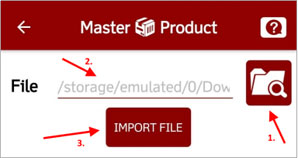 stock count import file