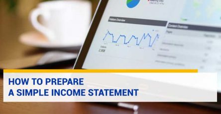 How to Prepare a Simple Income Statement