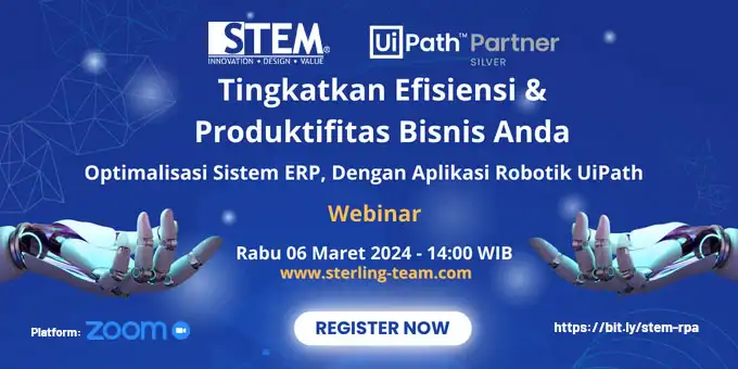 Webinar UiPath RPA Untuk Meningkatkan Efisiensi dan Produktifitas Bisnis Anda