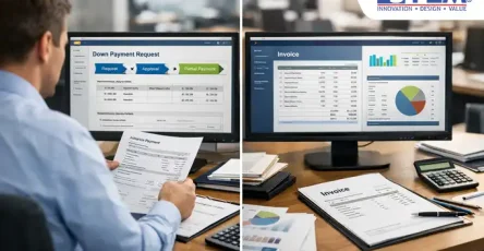 Difference between Down Payment Request vs Invoice in SAP Business One for corporate accounting