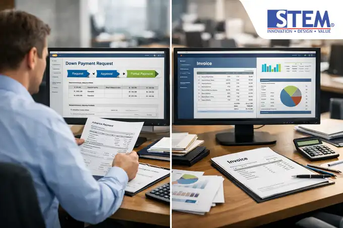 Perbedaan Down Payment Request vs Invoice di SAP Business One untuk akuntansi perusahaan