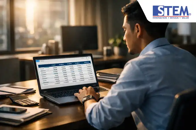 Tampilan layar modul Financials Journal Entry SAP Business One untuk input kode Business Partner