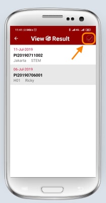 iREAP Stockcount - choose Result iREAP Stockcount - choose Result