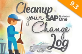 SAP Business One Tips - Penghapusan Change Log SAP Business One Tips - Penghapusan Change Log